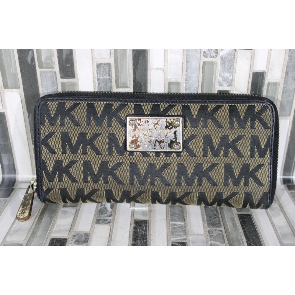Michael Kors Woman Wallet Purse Brown Black